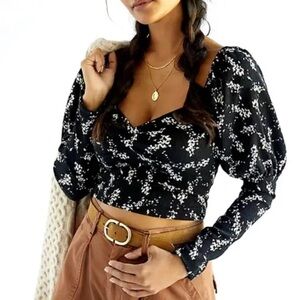 Anthropologie | Sweetheart Puff Sleeve Blouse